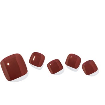 ohora Semi Cured Gel Pedicure Strips P Chilly Red folii autocolante pentru unghii pentru picioare